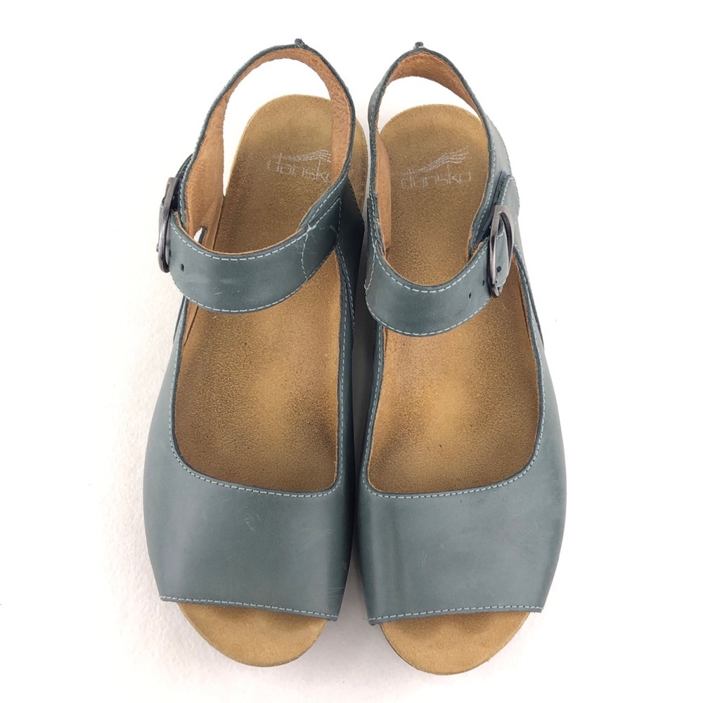 Dansko Tiana Peep Toe Wedge Sandals EUR 41 - Picture 13 of 15